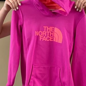 Pinkish purple north face hoodie